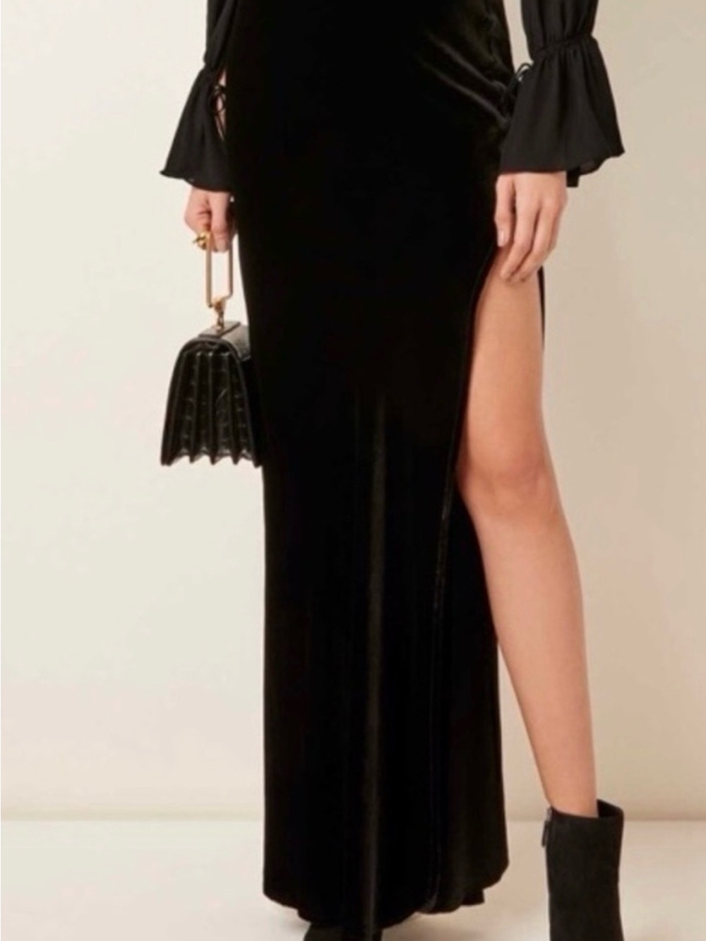 Nili Lotan Azelea Velvet Skirt
